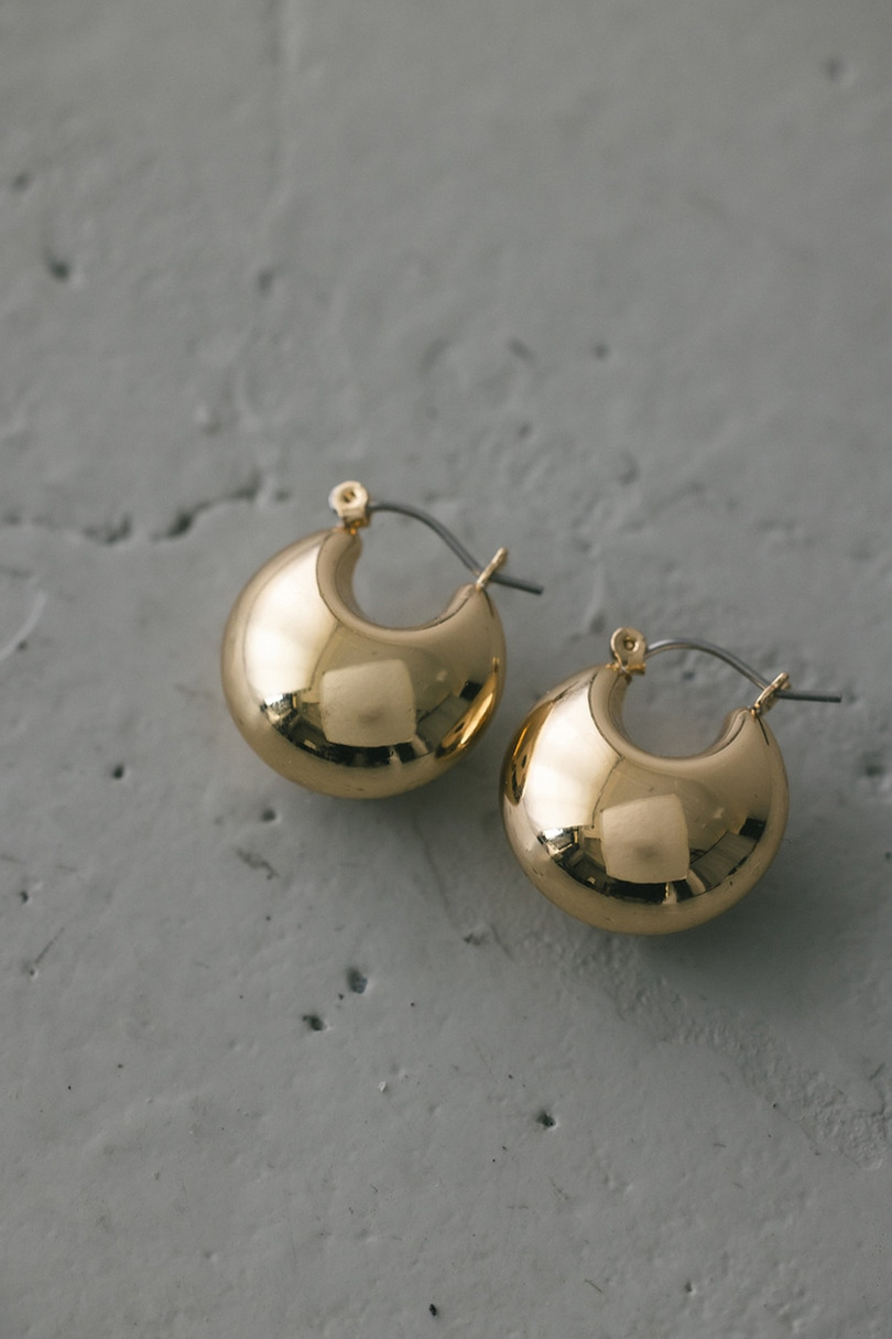 プランプドロップピアス 詳細画像 GLD 5
