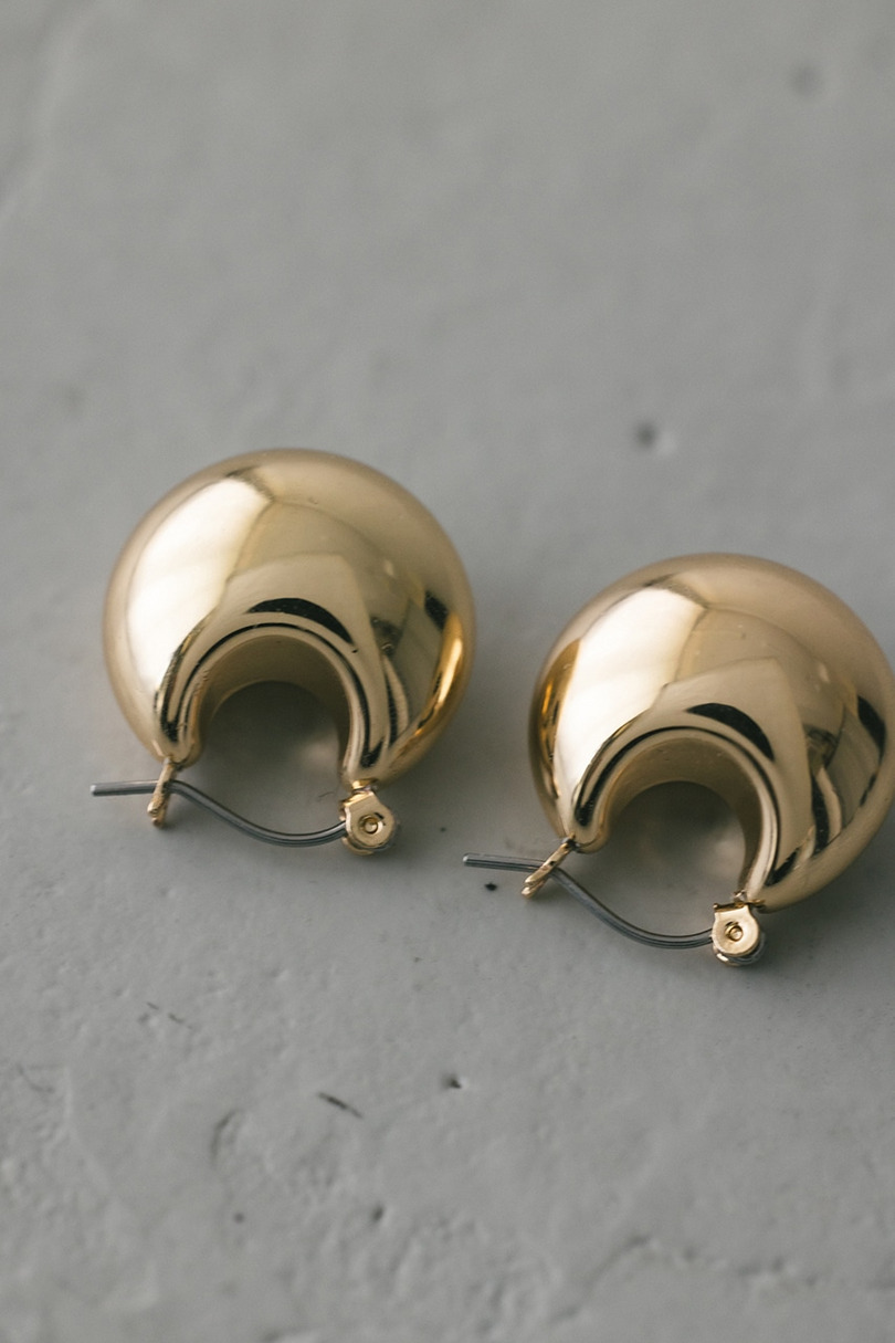 プランプドロップピアス 詳細画像 GLD 8