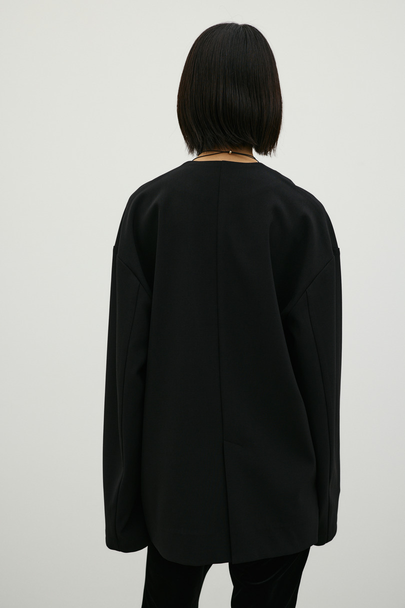 ジップスリーブノーカラージャケット 詳細画像 BLK 8