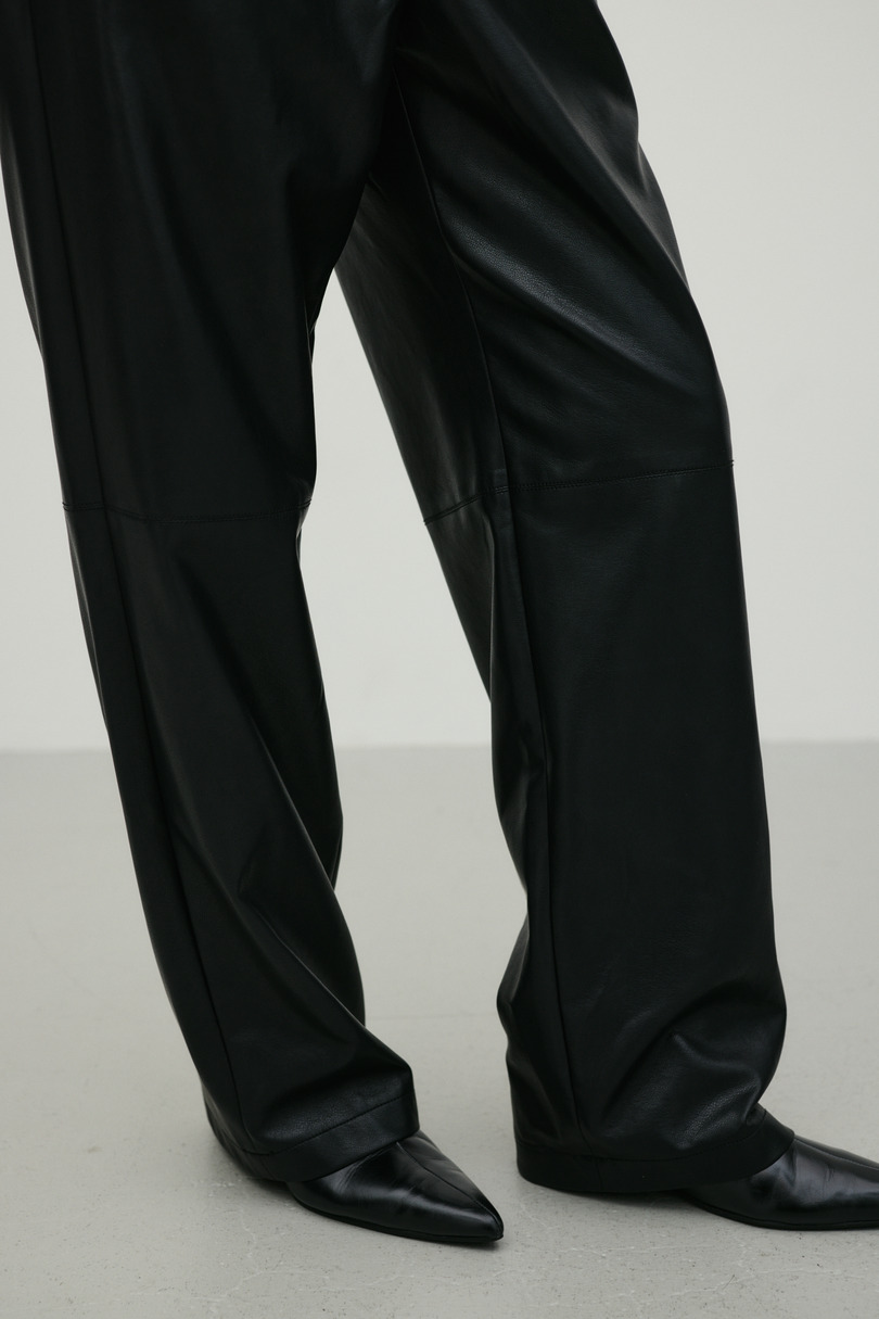 フェイクレザーストレートパンツ 詳細画像 BLK 10