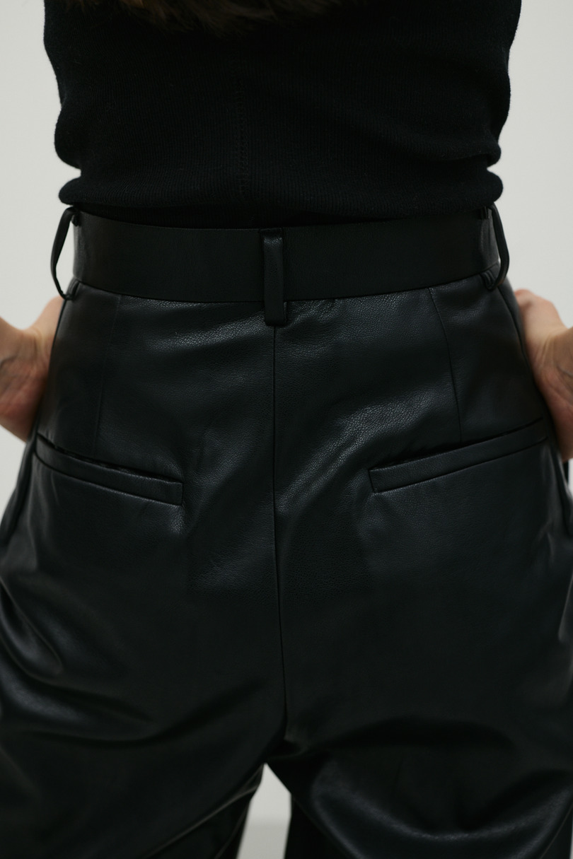フェイクレザーストレートパンツ 詳細画像 BLK 9