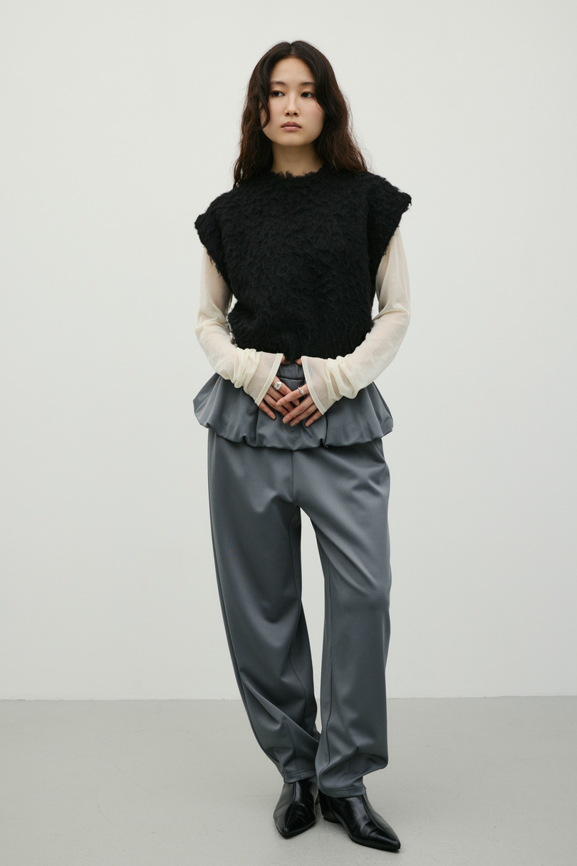 シャギーニットベスト 詳細画像 BLK 2