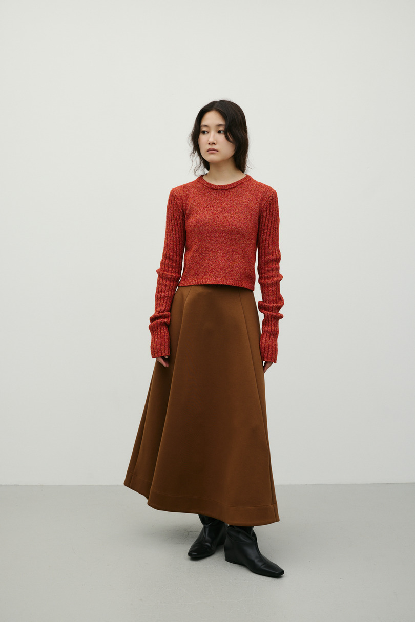 メランジショートニット 詳細画像 RED 2