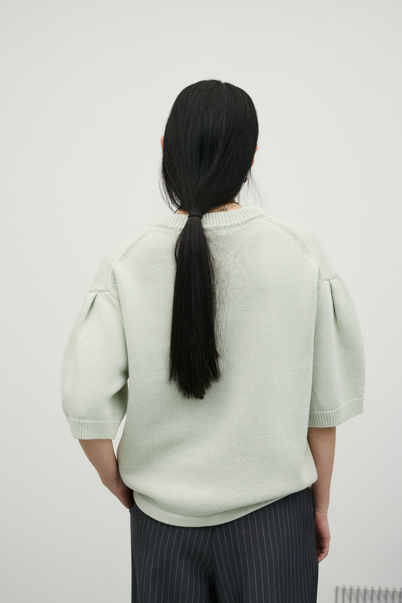 フォルムスリーブミドルニット 詳細画像 MINT 10