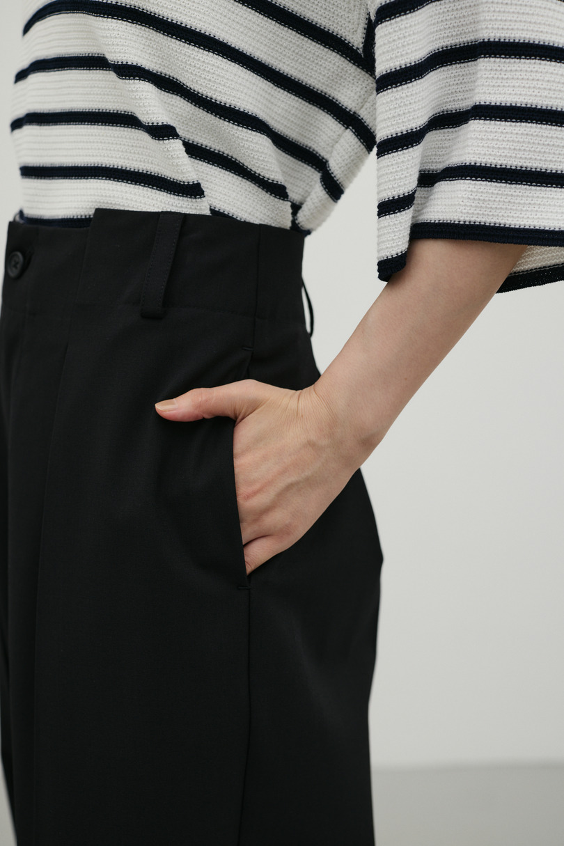 バックタックワイドパンツ 詳細画像 BLK 9