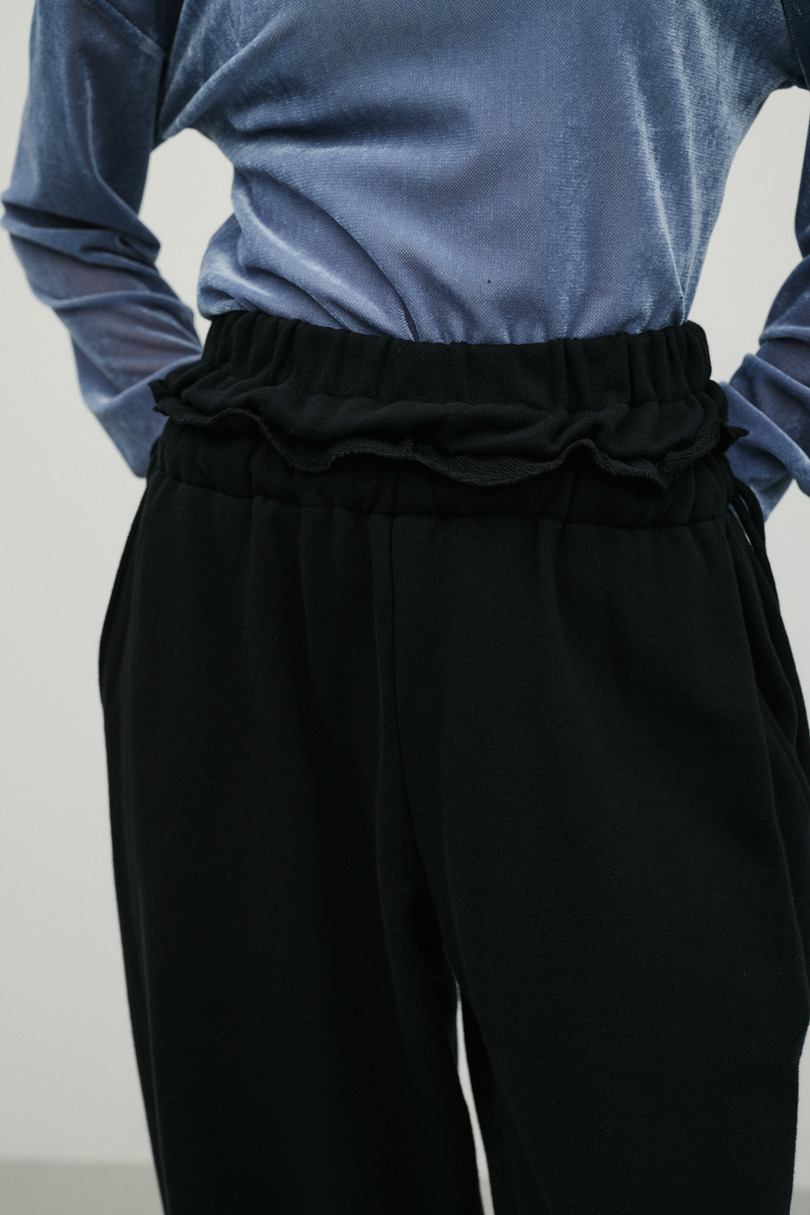 ダブルウエストスウェットパンツ 詳細画像 BLK 5