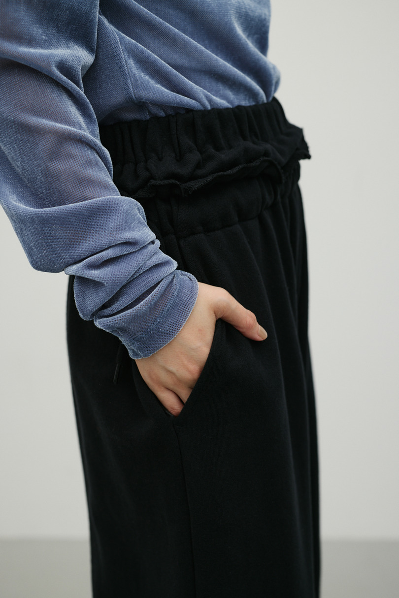 ダブルウエストスウェットパンツ 詳細画像 BLK 7