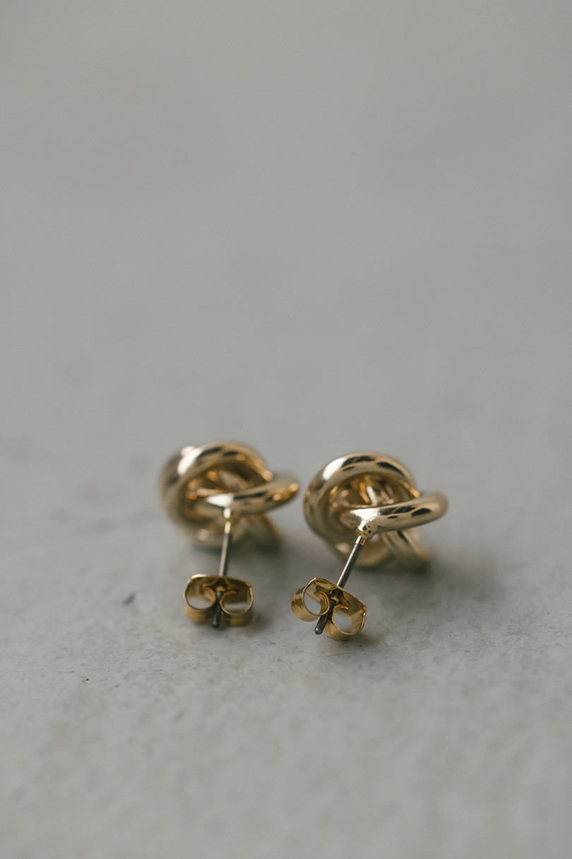 ノットモチーフピアス 詳細画像 GLD 8