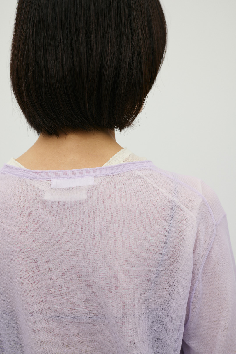 シアースキンニットトップ 詳細画像 PUR 11