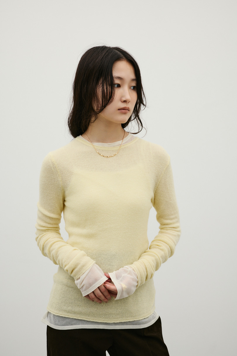 ロングスリーブソフトニット