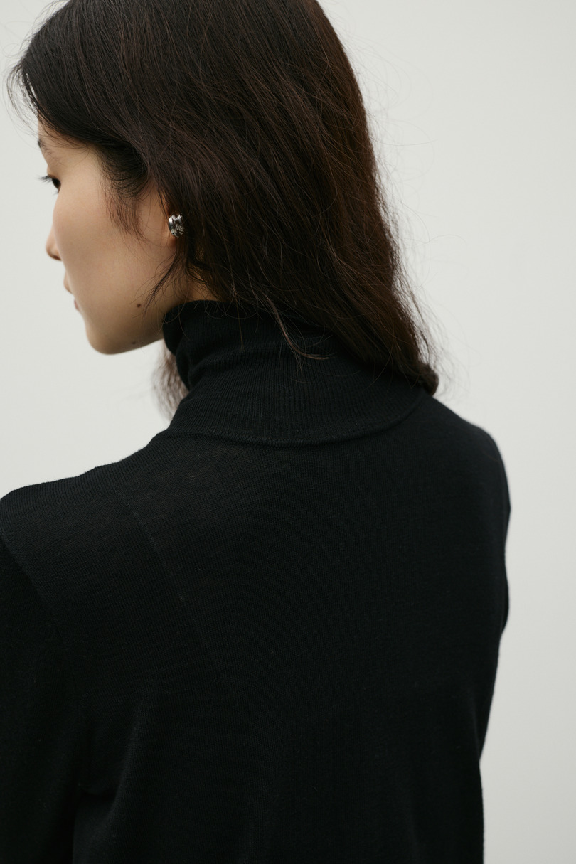 ウォッシャブル2WAYハイネックニット 詳細画像 BLK 14