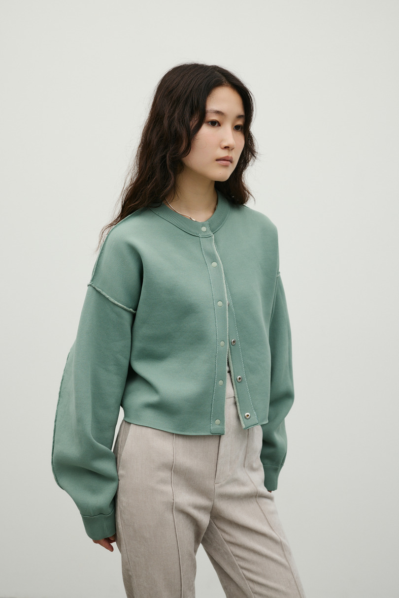 リバーシブルベロアカーディガン 詳細画像 MINT 10