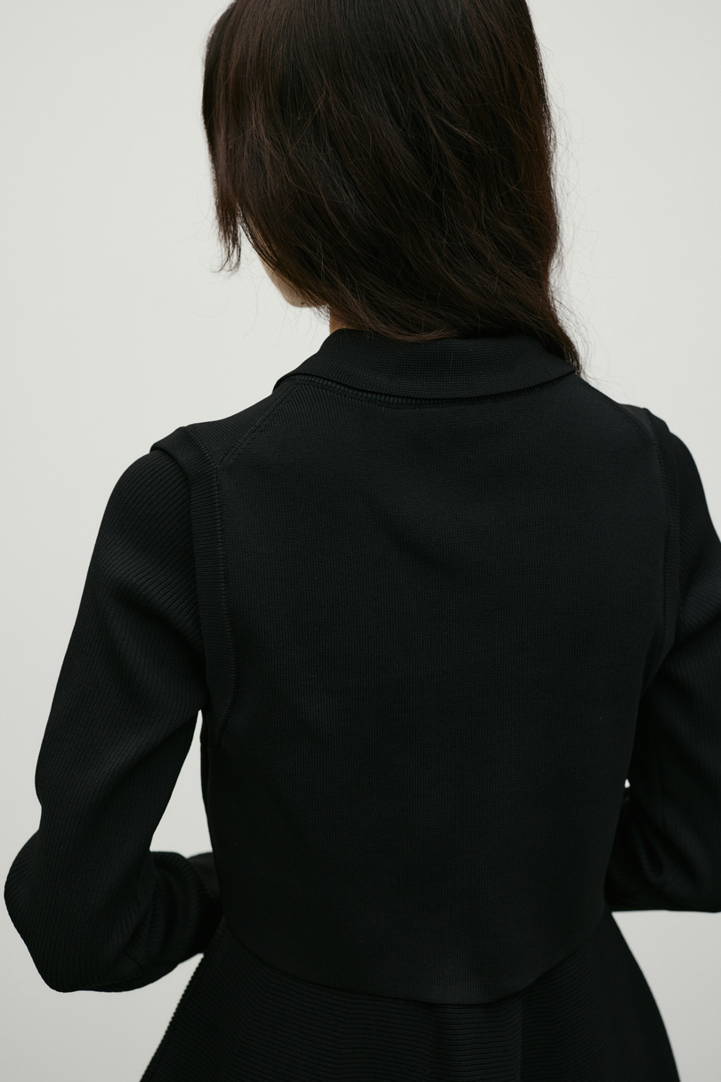 2ピースベストレイヤードワンピース 詳細画像 BLK 10