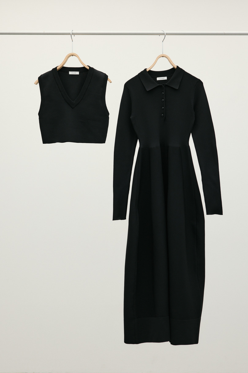 2ピースベストレイヤードワンピース 詳細画像 BLK 17