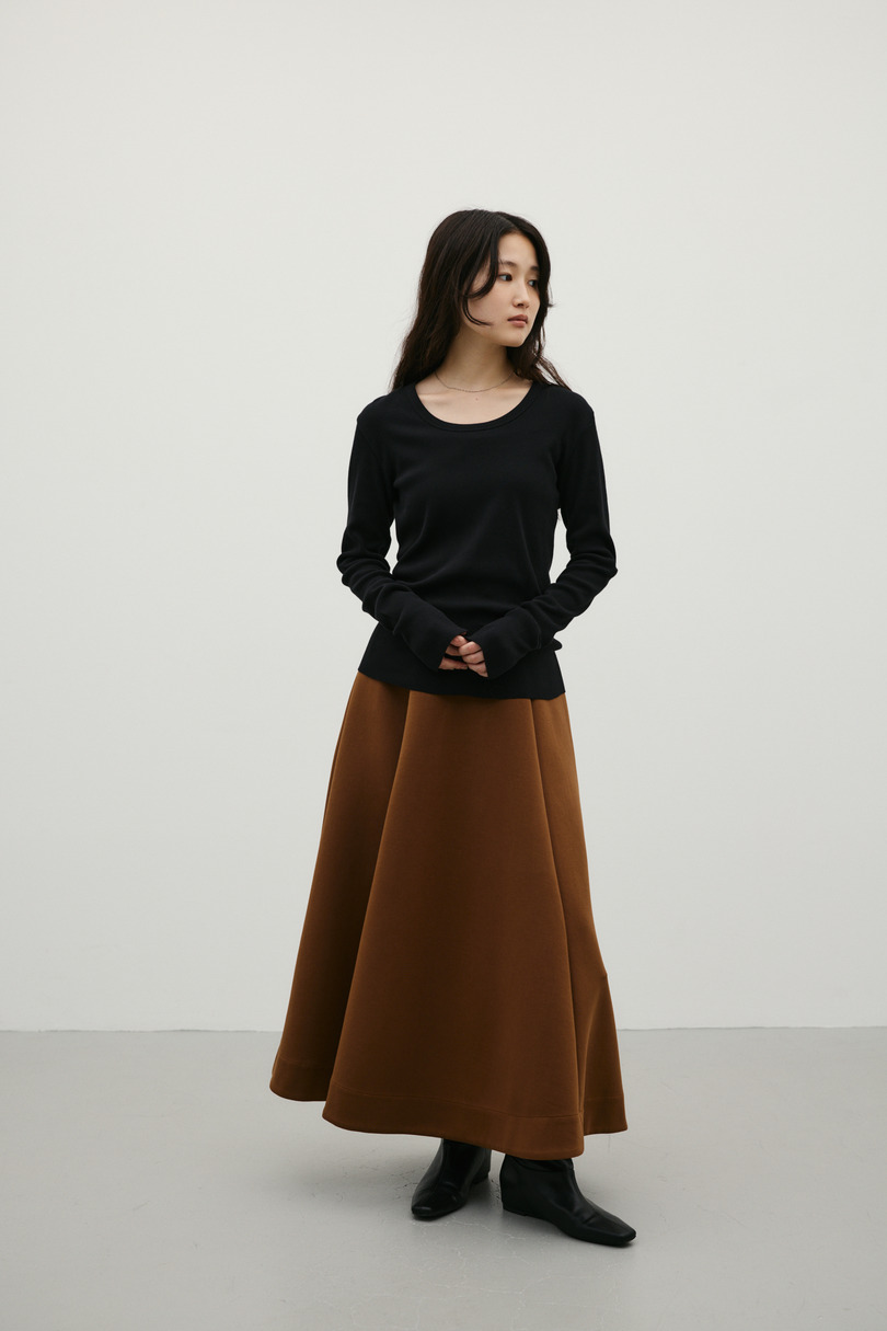 UネックロンT 詳細画像 BLK 2