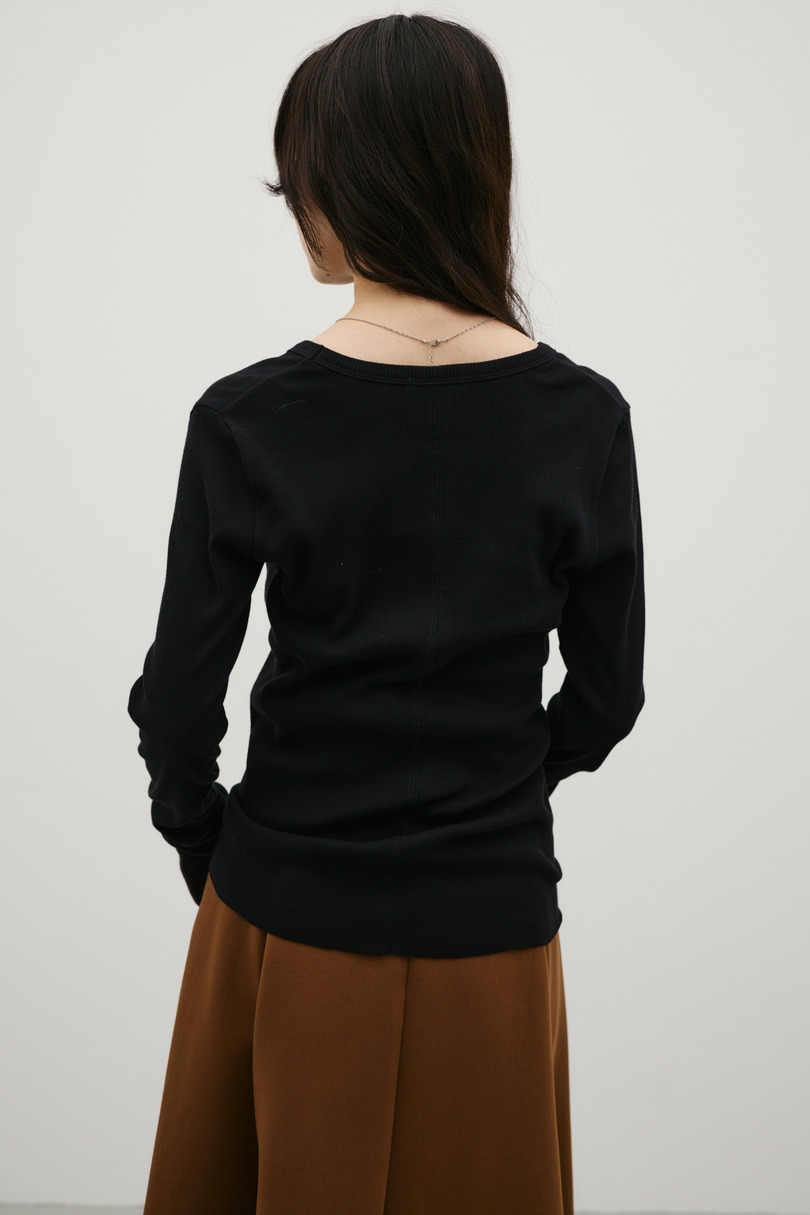 UネックロンT 詳細画像 BLK 5