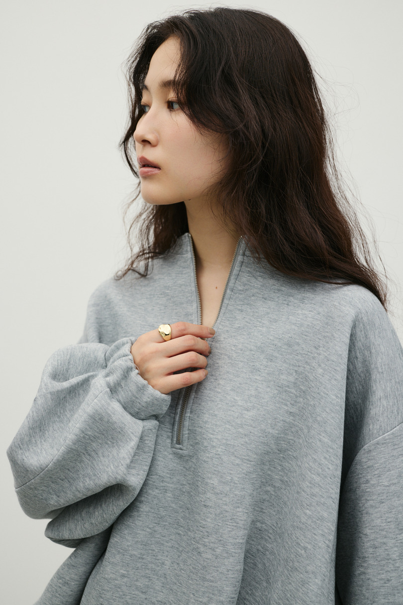 フロントジップダンボールスウェット 詳細画像 GRY 10