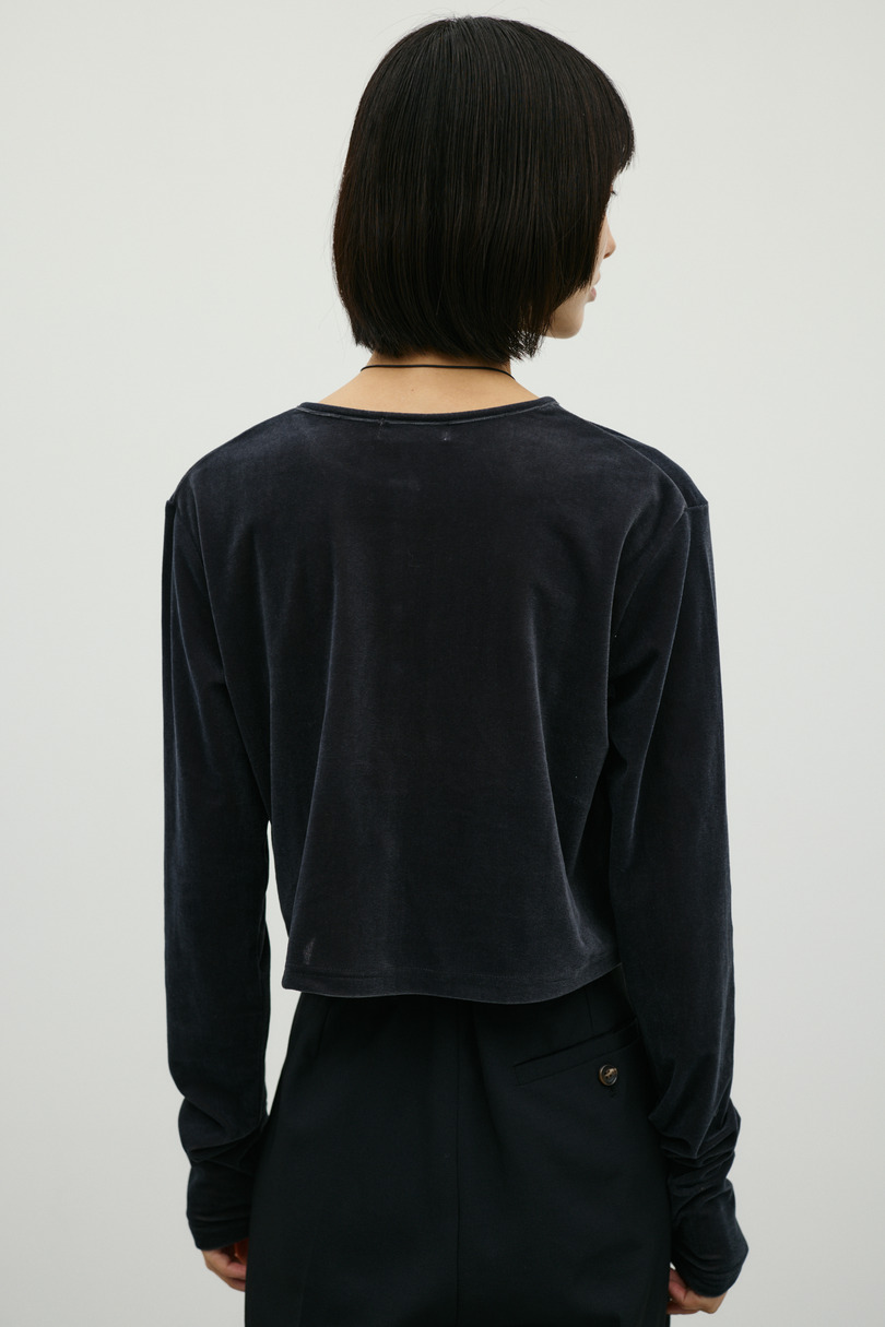 コンパクトベロアカーディガン 詳細画像 GRY 7