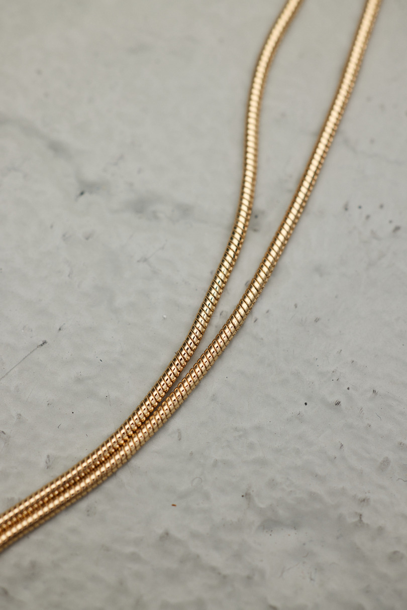 ツイストラインモチーフネックレス 詳細画像 GLD 5