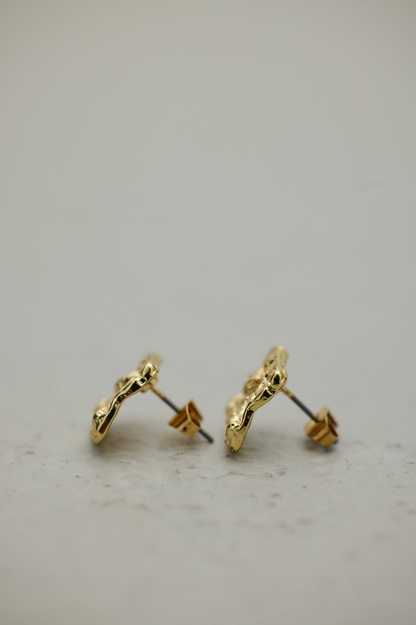 スクエアモチーフピアス 詳細画像 GLD 4