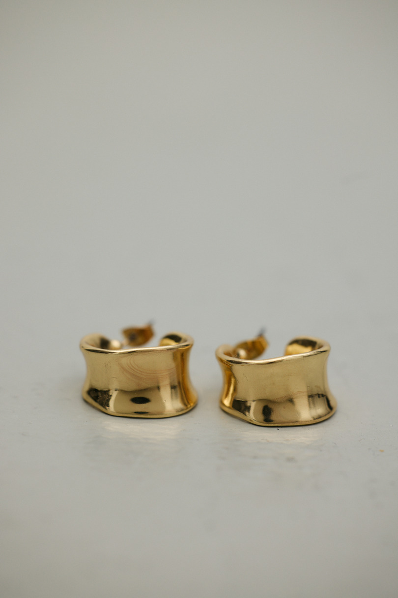 ワイドソフトカーブピアス 詳細画像 GLD 2