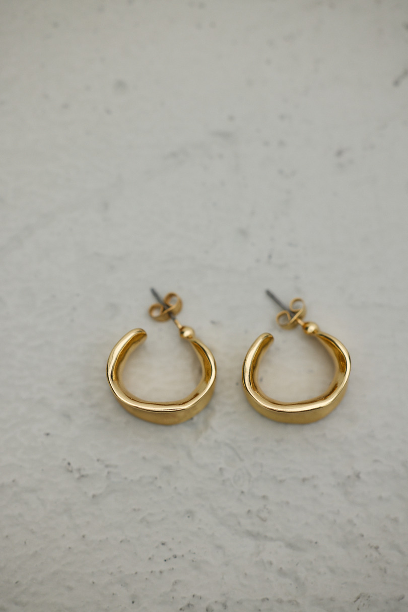 ワイドソフトカーブピアス 詳細画像 GLD 5