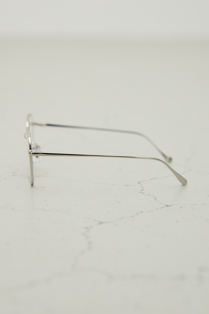 【noeyedia】メタルフレームクリアアイウエア 詳細画像 SLV 5