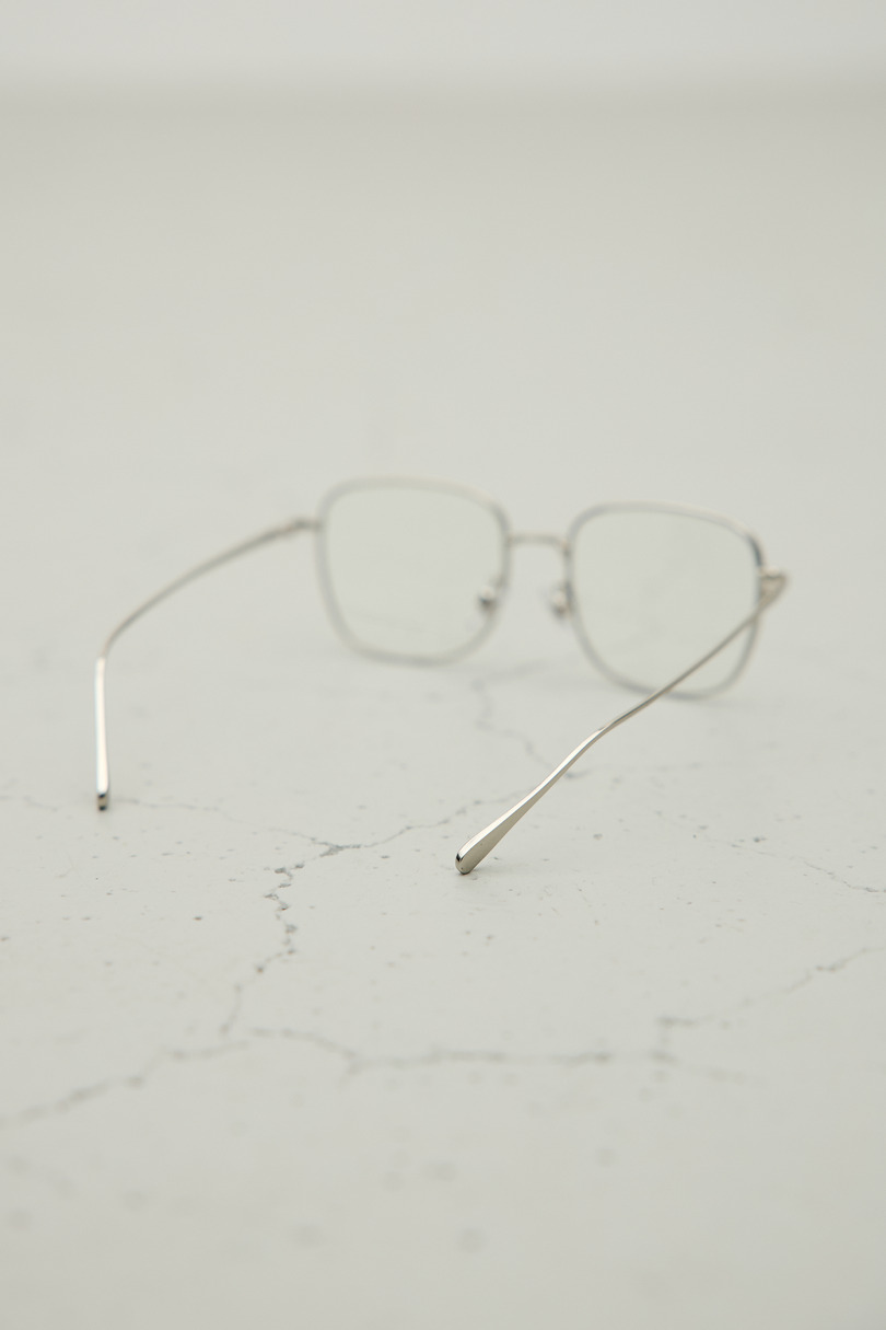 【noeyedia】メタルフレームクリアアイウエア 詳細画像 SLV 6