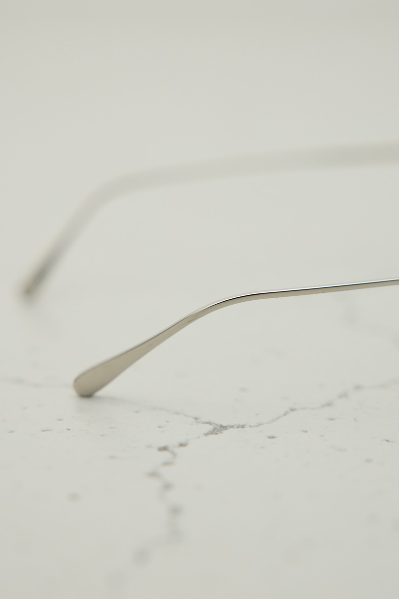 【noeyedia】メタルフレームクリアアイウエア 詳細画像 SLV 7