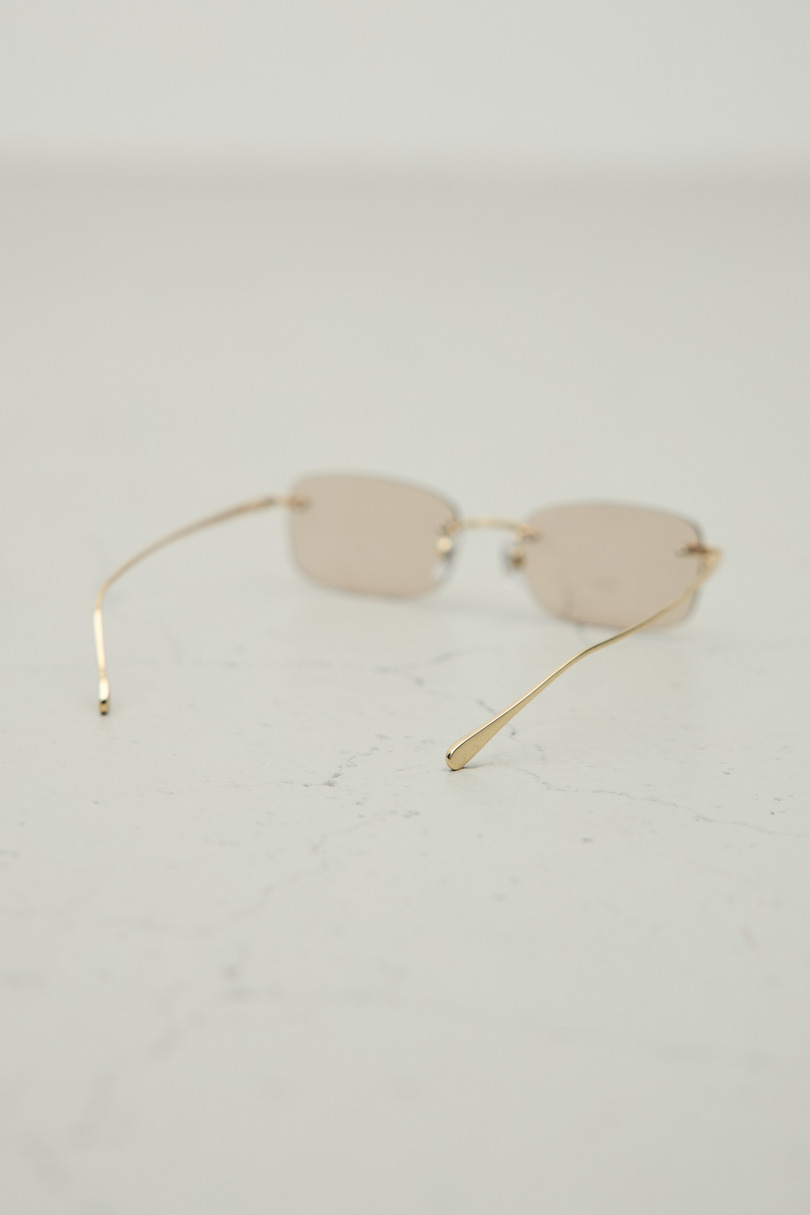 【noeyedia】リムレススクエアアイウエア 詳細画像 L/BRN 6