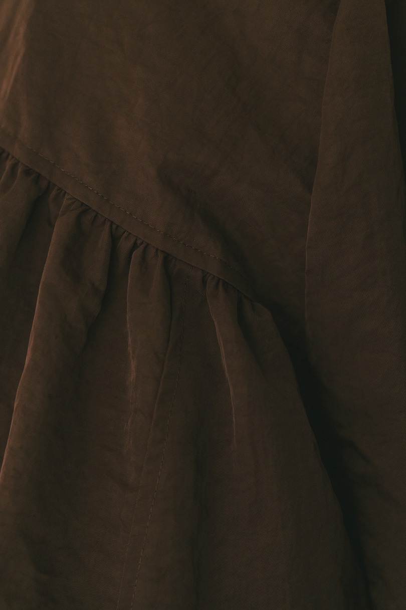 ギャザーネックブルゾン 詳細画像 BRN 12