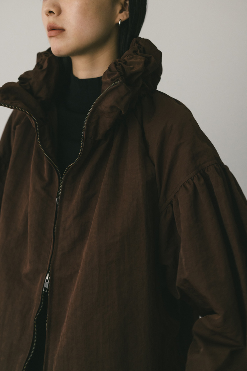 ギャザーネックブルゾン 詳細画像 BRN 5