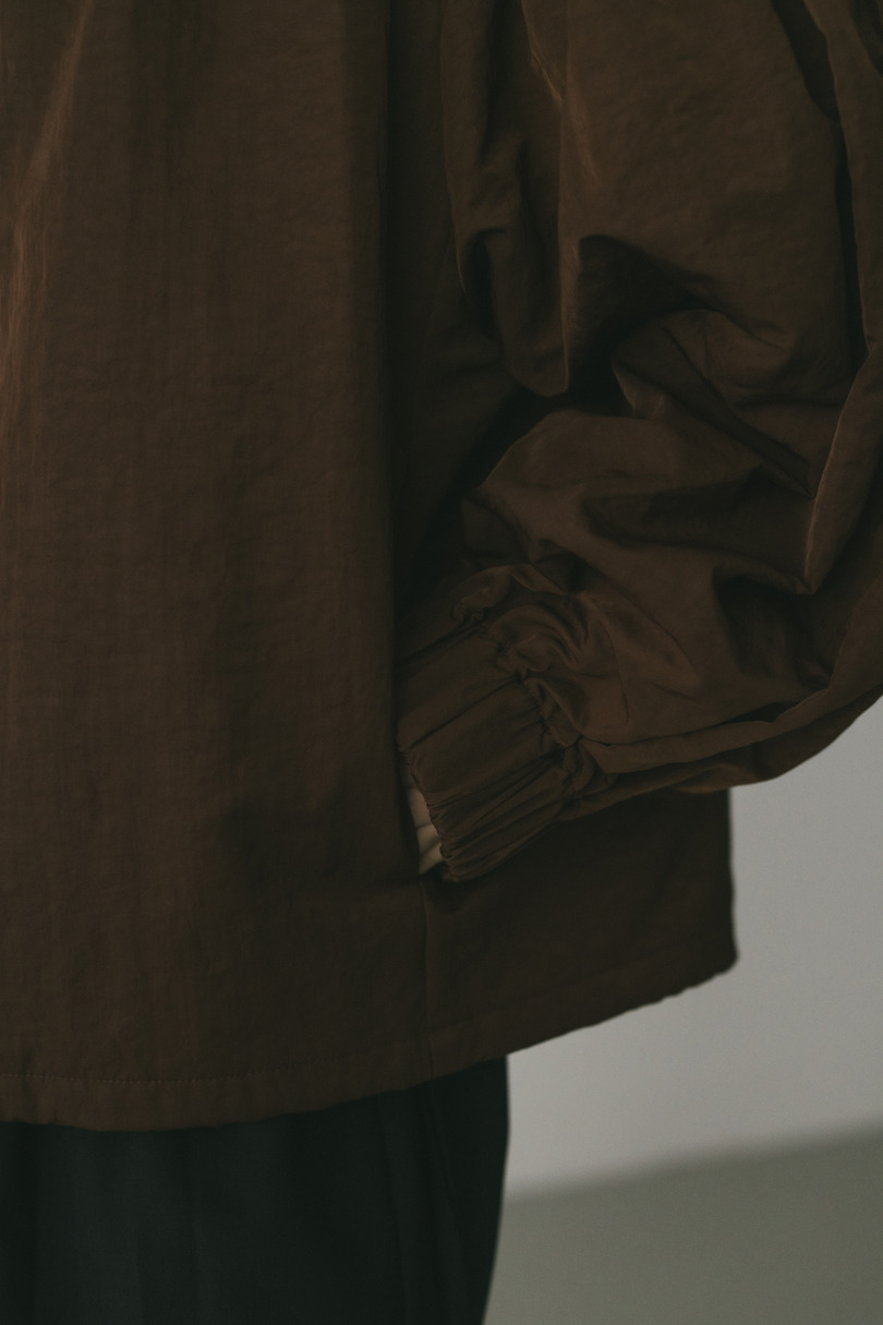 ギャザーネックブルゾン 詳細画像 BRN 7