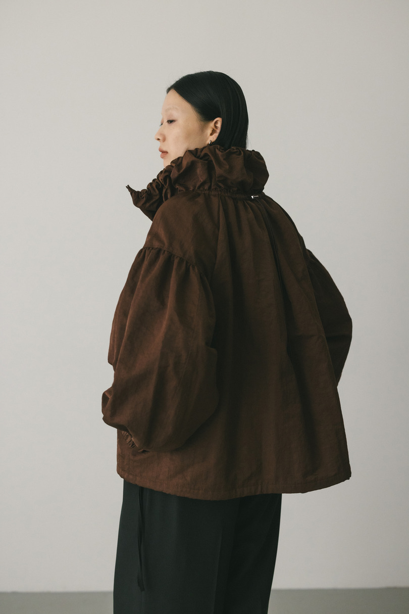 ギャザーネックブルゾン 詳細画像 BRN 8