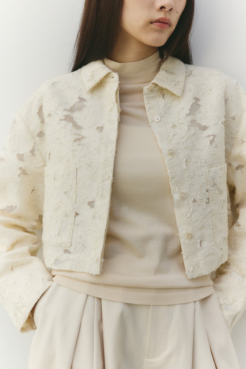 ジャガードショートジャケット 詳細画像 IVOY 11