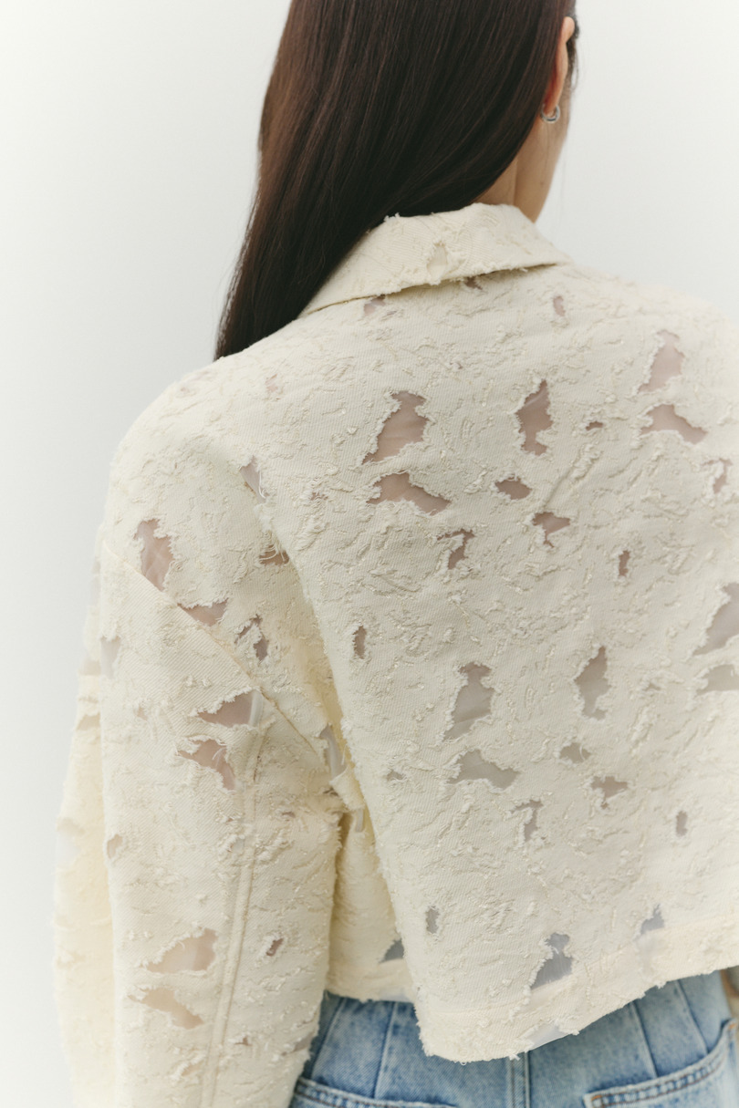 ジャガードショートジャケット 詳細画像 IVOY 15