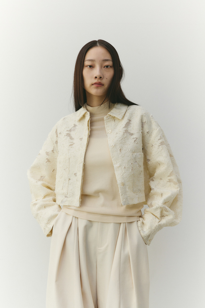 ジャガードショートジャケット 詳細画像 IVOY 4