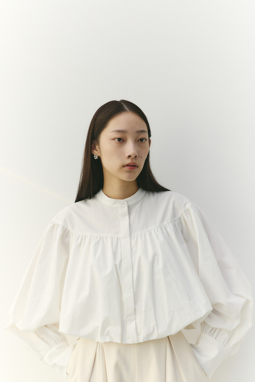 ギャザーバルーンブラウス 詳細画像 WHT 10