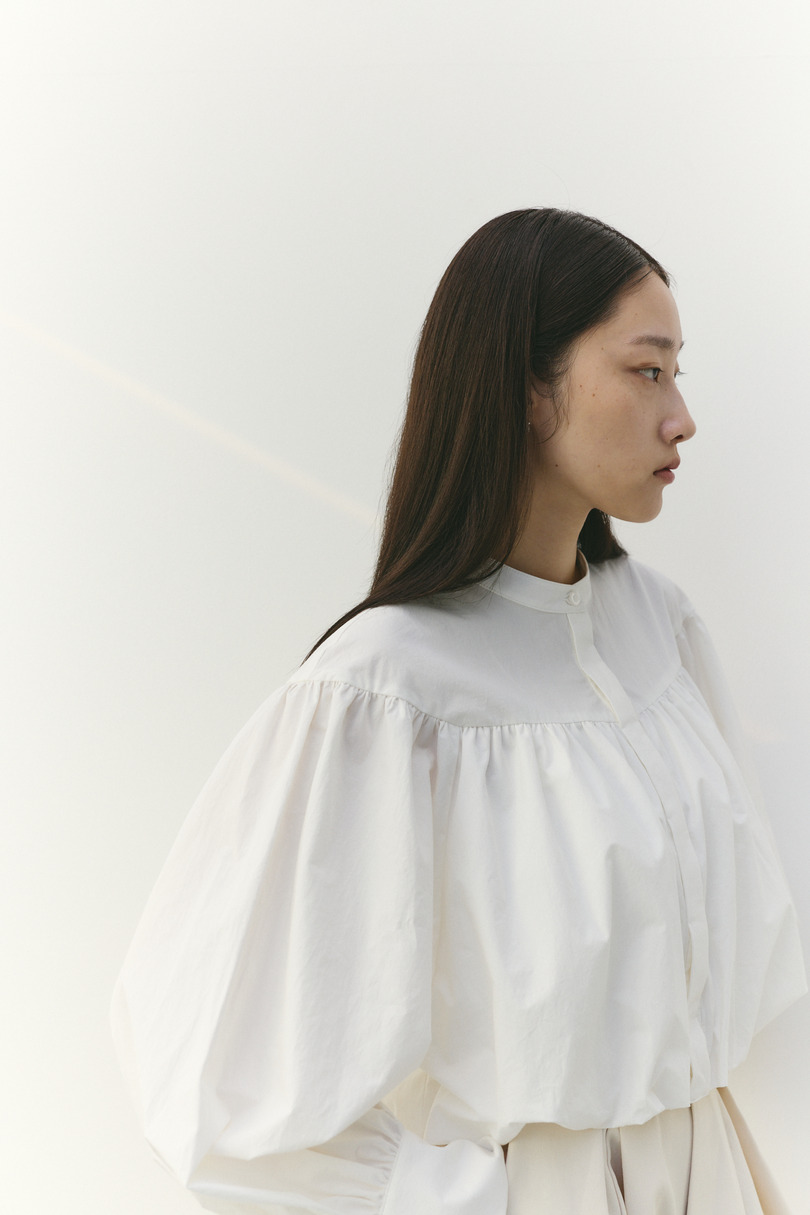 ギャザーバルーンブラウス 詳細画像 WHT 11