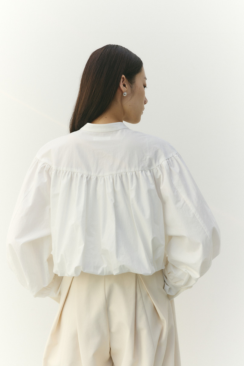 ギャザーバルーンブラウス 詳細画像 WHT 13