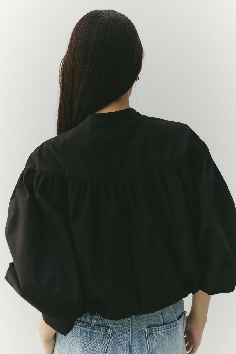 ギャザーバルーンブラウス 詳細画像 BLK 11