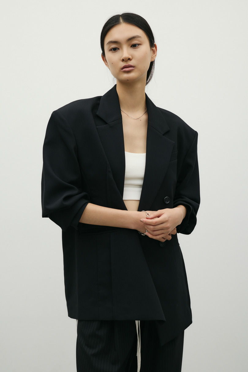 シームデザインテーラードジャケット 詳細画像 BLK 6