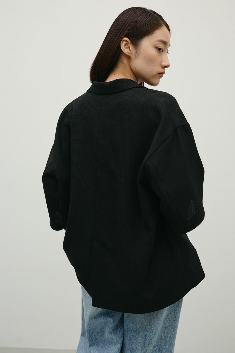 リネンライクテーラージャケット 詳細画像 BLK 5