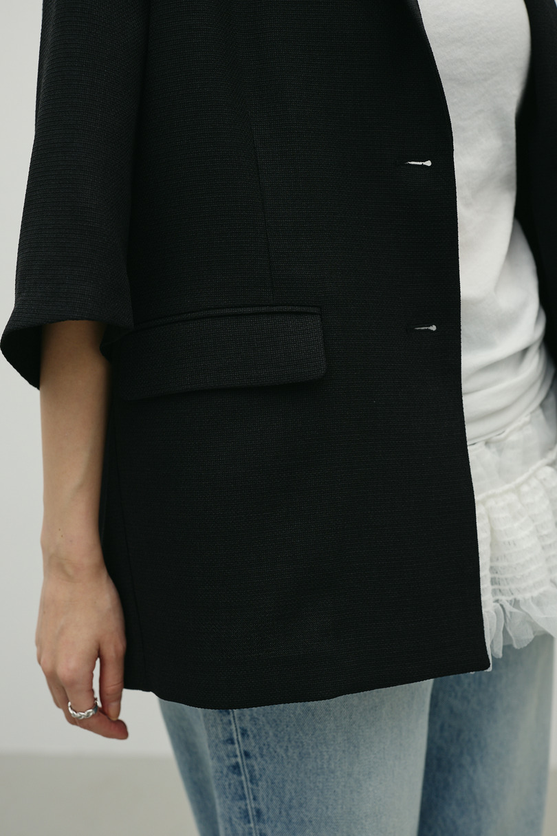 リネンライクテーラージャケット 詳細画像 BLK 7