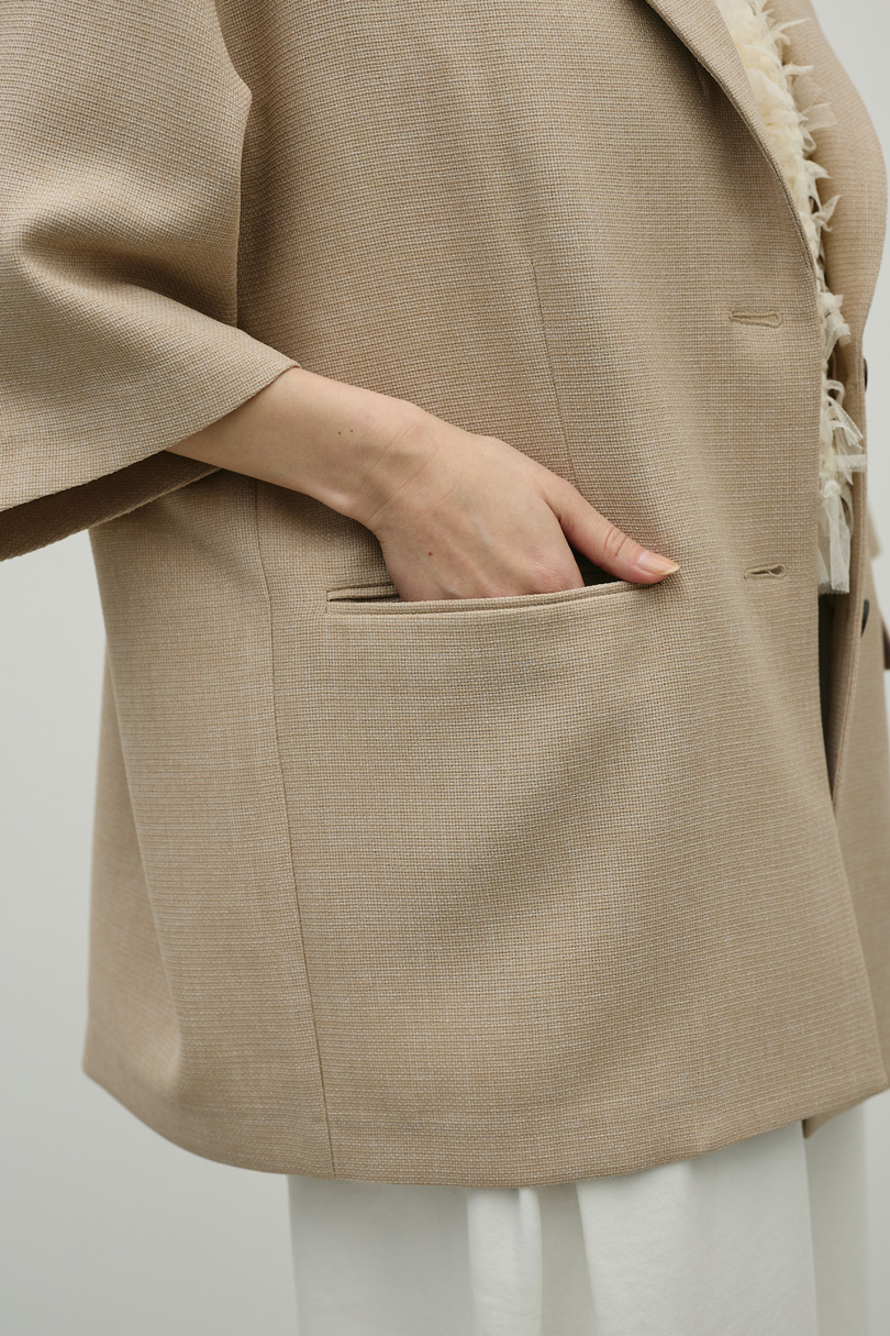 リネンライクテーラージャケット 詳細画像 BEG 10