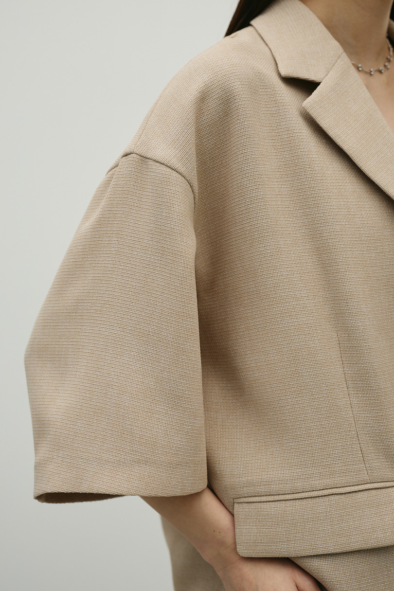 リネンライクテーラージャケット 詳細画像 BEG 6