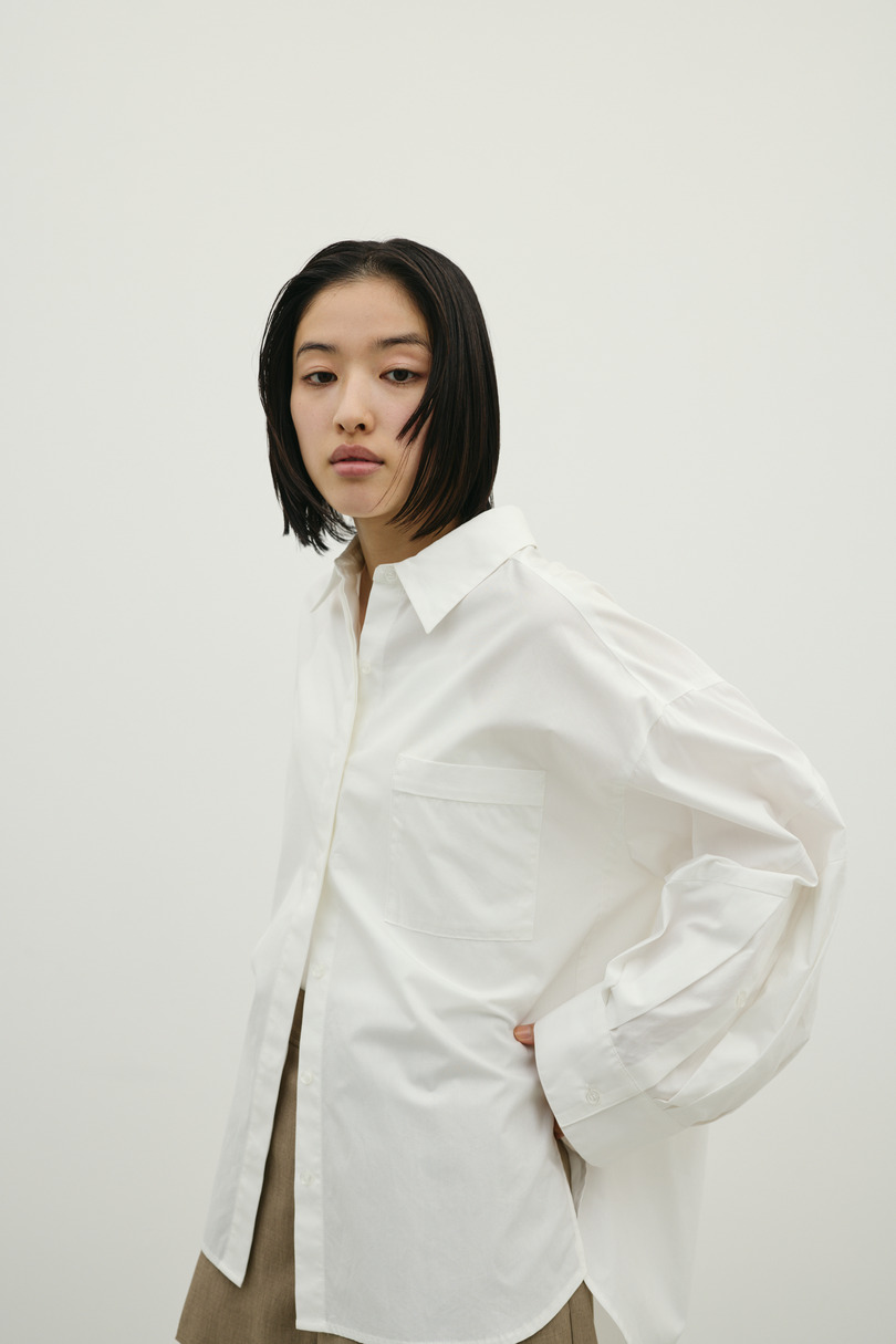 パネルオーバーシャツ 詳細画像 WHT 5