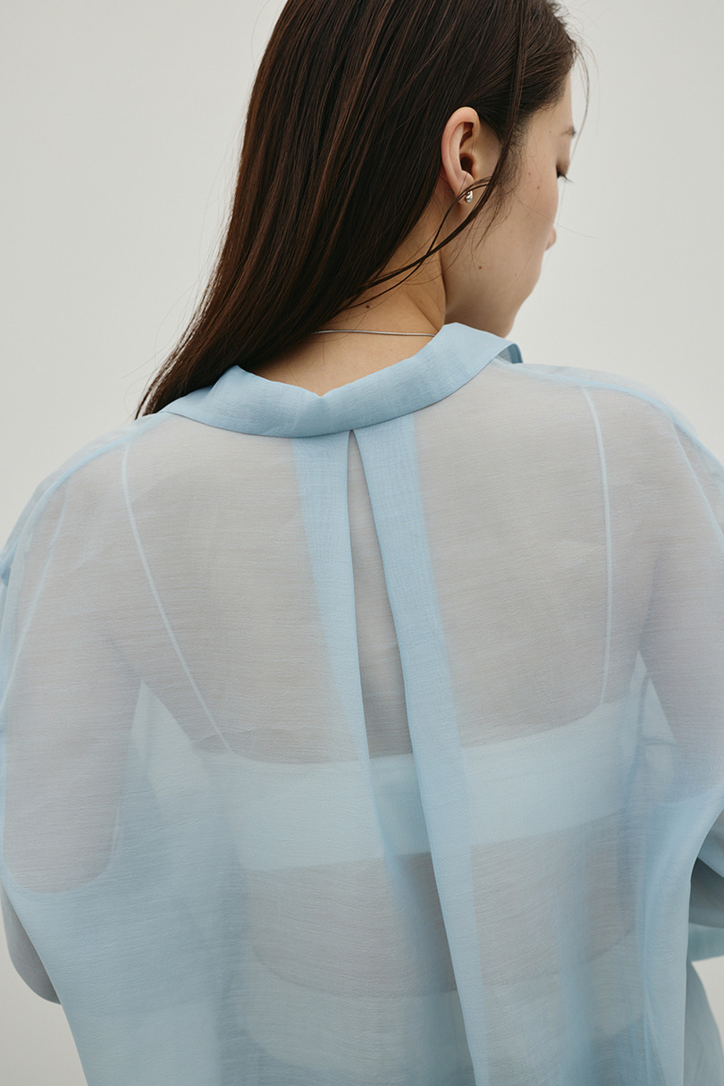 シアーオーバーシャツ 詳細画像 SAX 10