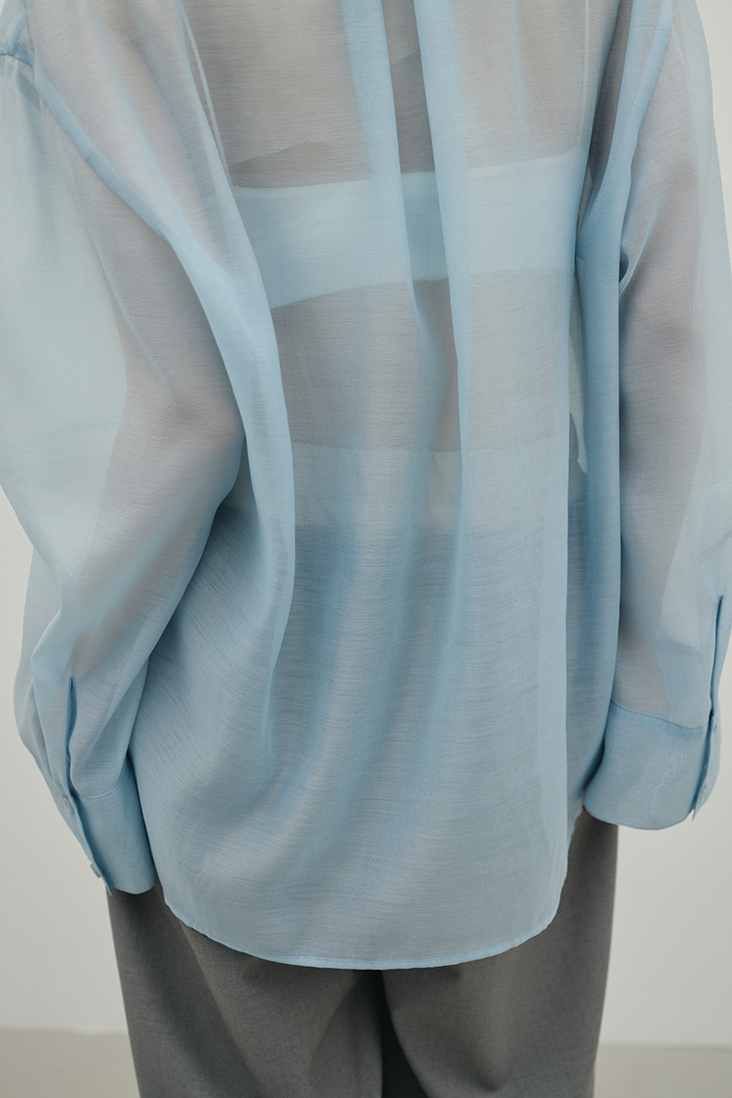 シアーオーバーシャツ 詳細画像 SAX 11