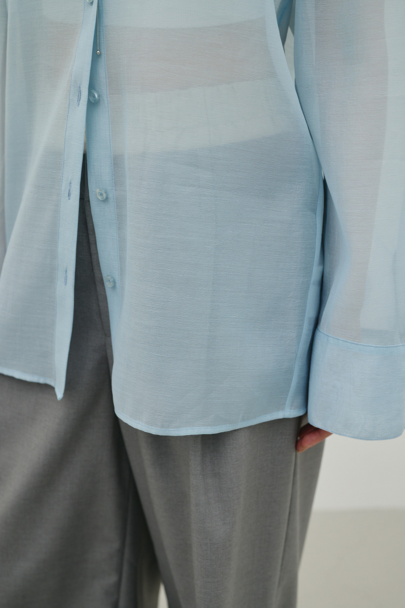 シアーオーバーシャツ 詳細画像 SAX 8